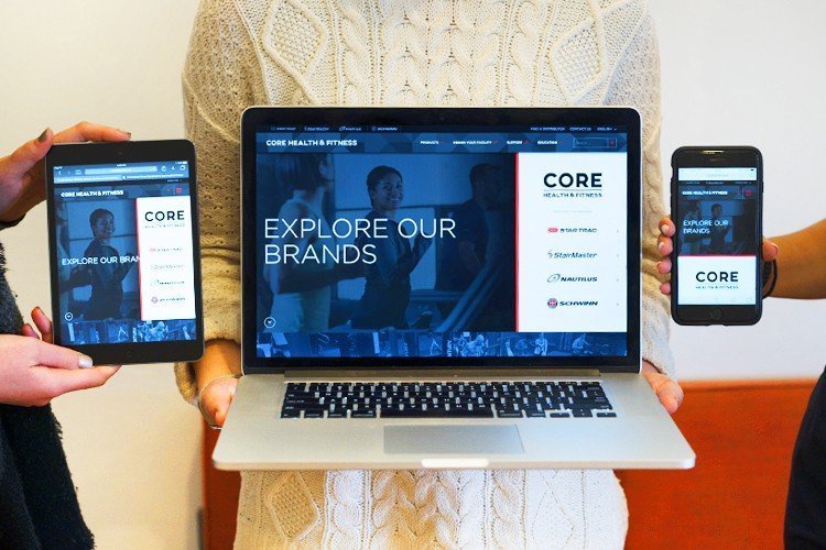 Core Health and Fitness homepage