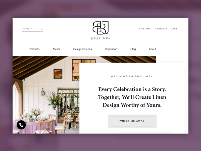 BBJ linen homepage