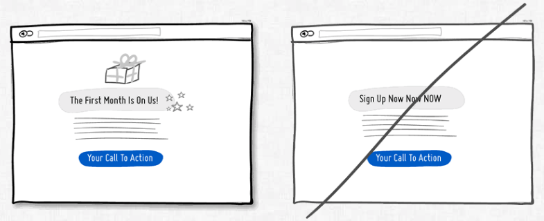 two cta options with different copy